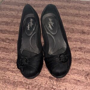 Beautiful slip on wedge shoes